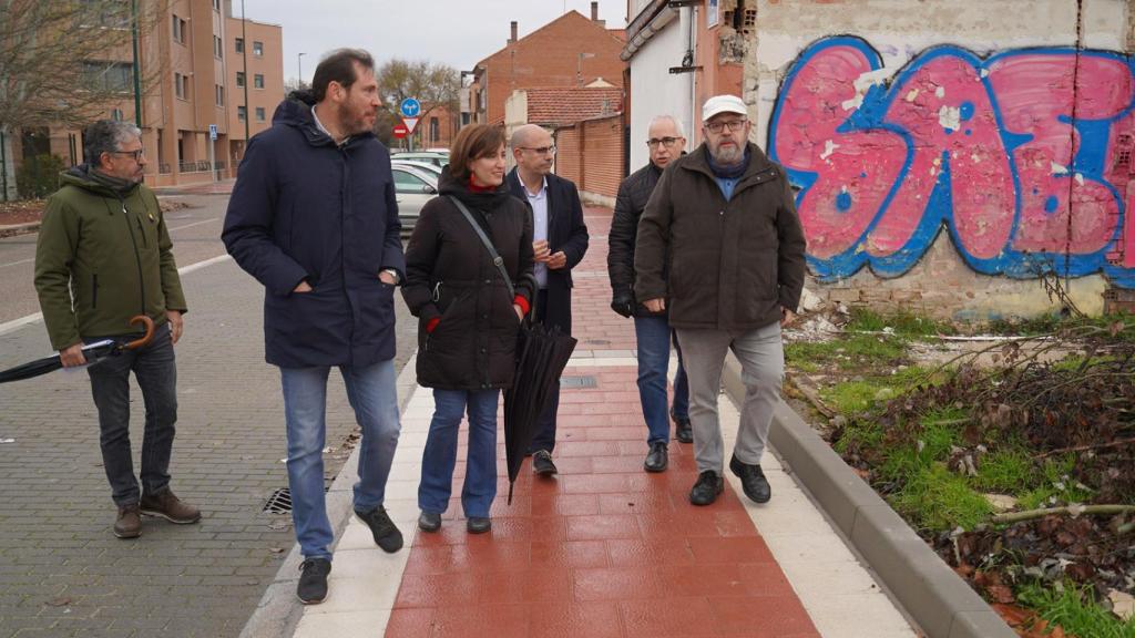 Visita de Óscar Puente a la zona