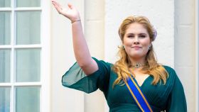 La princesa Holanda durante un acto en La Haya.