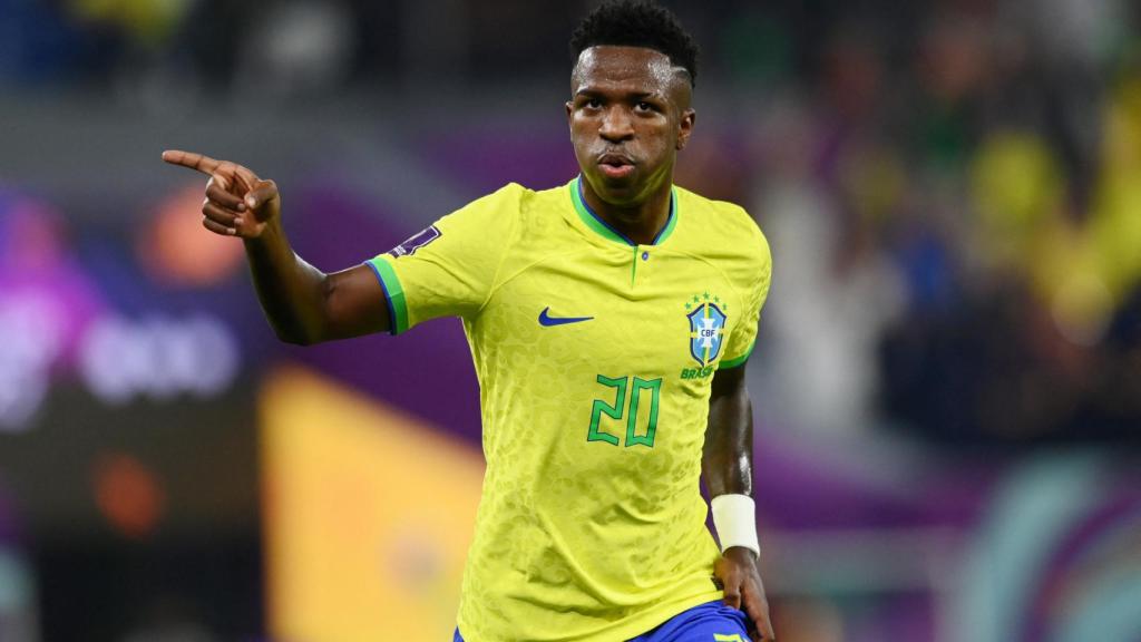 Vinicius Júnior, con la selección de Brasil en el Mundial de Qatar 2022