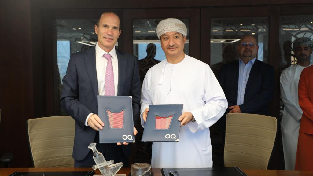 Jorge Lanza, CEO de Exolum, y Ahmed Al-Azkawi, CEO de OQ.