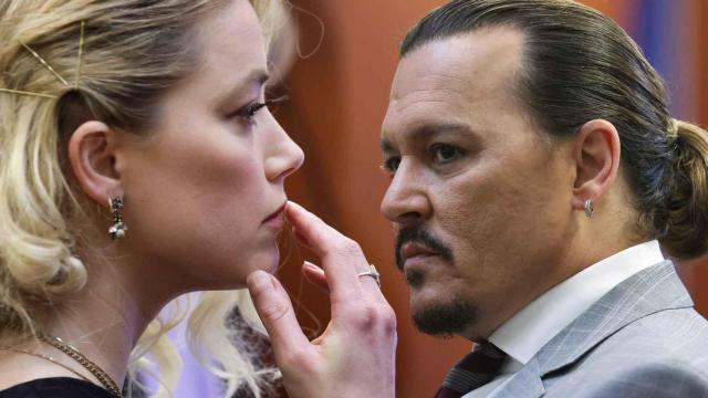 Amber Heard y Johnny Depp en un montaje de JALEOS.