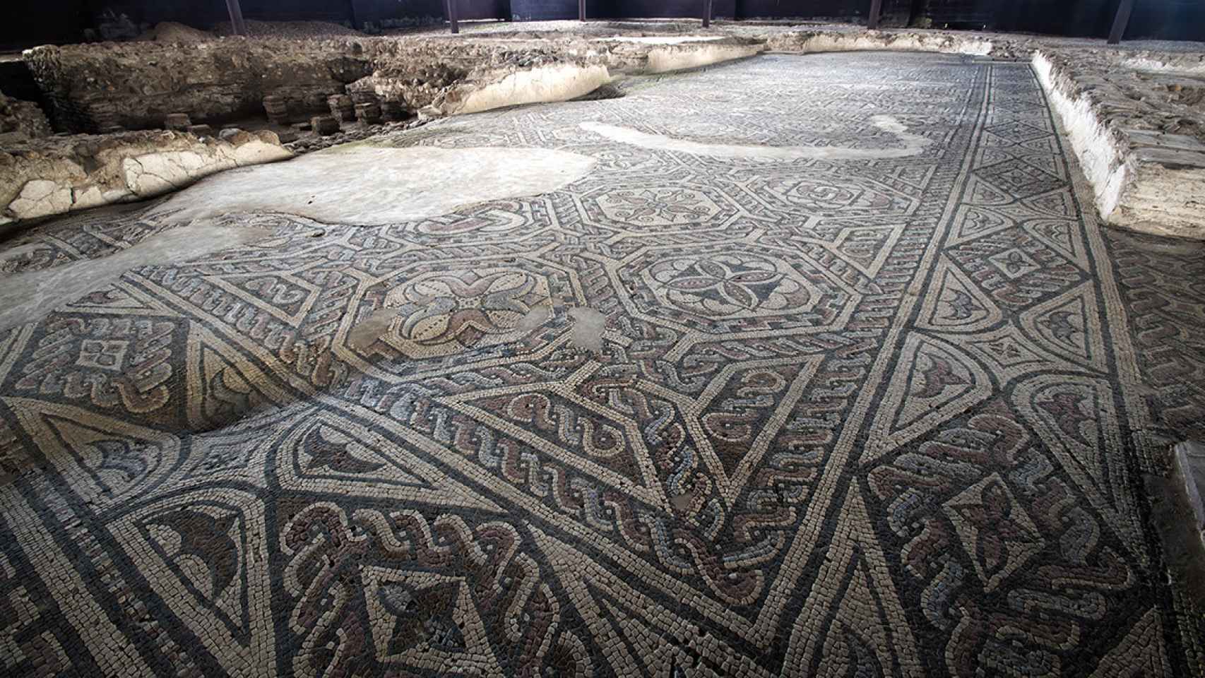 Mosaico del parque arqueológico de Carranque.