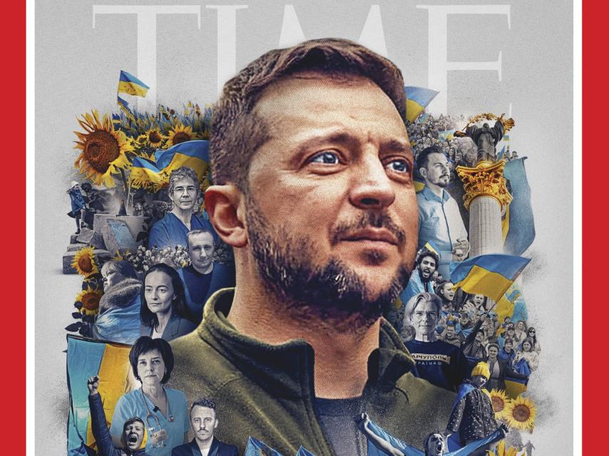 Portada de la revista Time en la que Zelenski es elegido como la persona del año