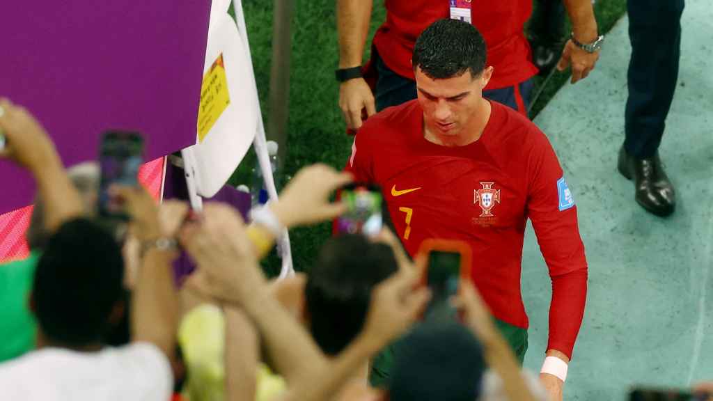 Cristiano Ronaldo, en el Mundial de Qatar