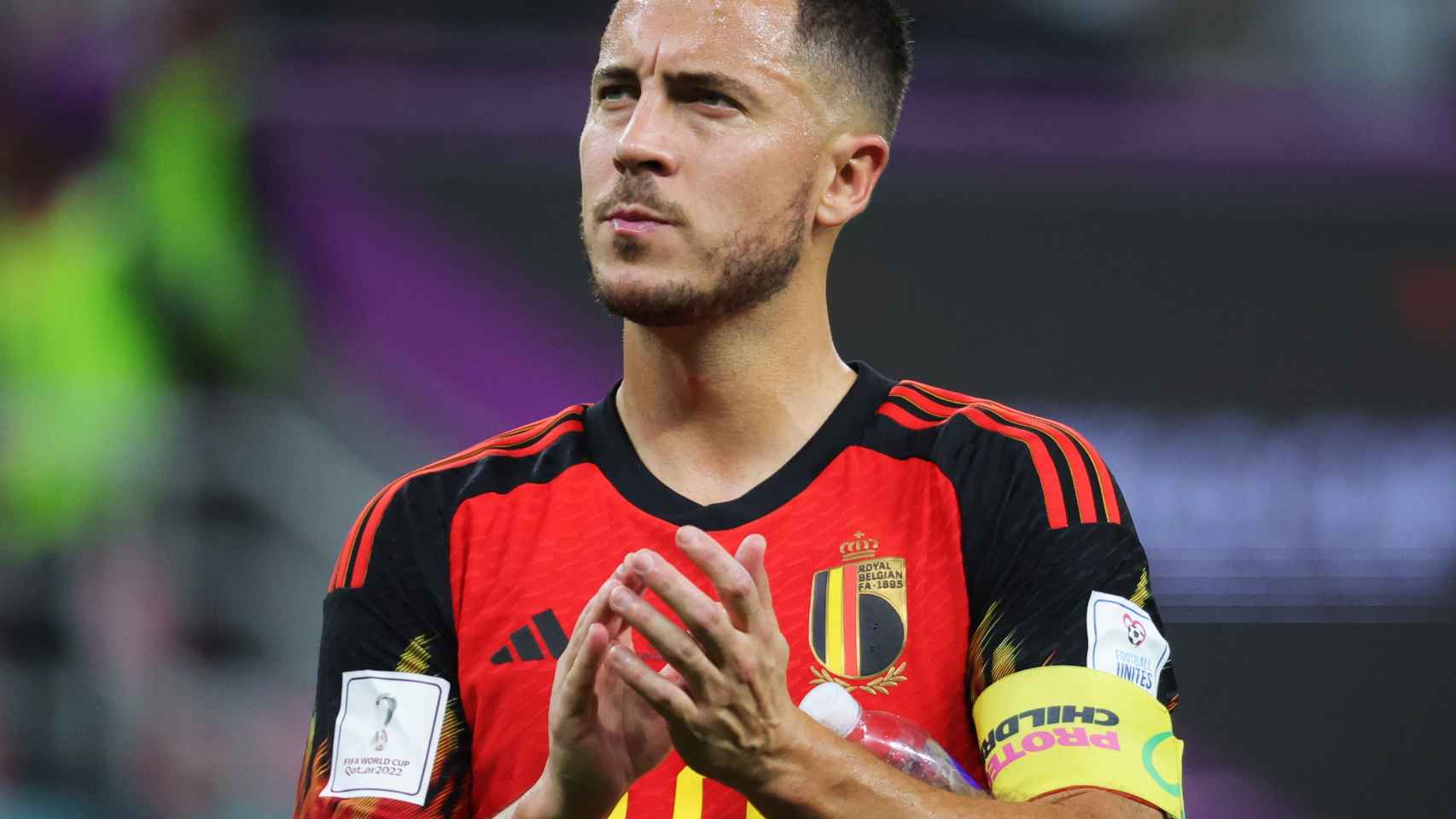 Eden Hazard, con la selección de Bélgica