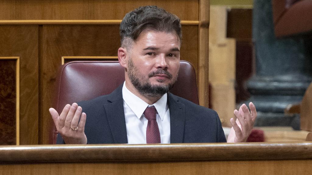 Gabriel Rufián, portavoz de ERC en el Congreso, en imagen de archivo.