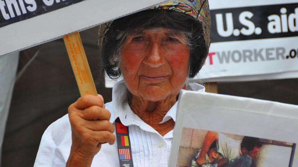 Concepción Picciotto, la activista gallega que protestó durante 35 años frente a la Casa Blanca