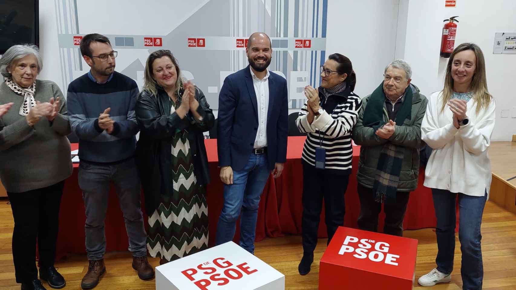 Proclamación de Iván Puentes como candidato del PSdeG a la alcaldía de Pontevedra.