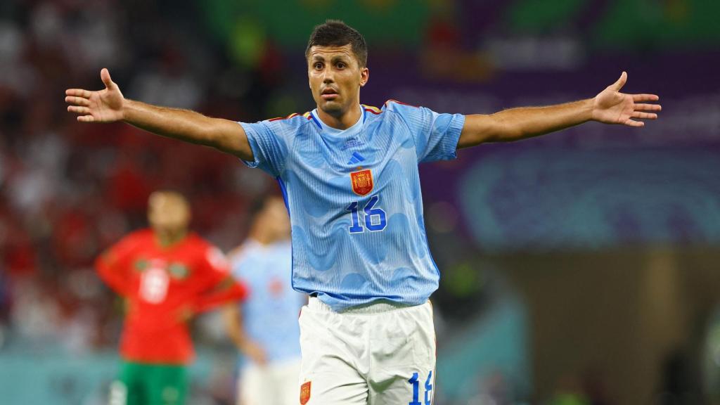 Rodri Hernández, con la Selección en el Mundial de Qatar