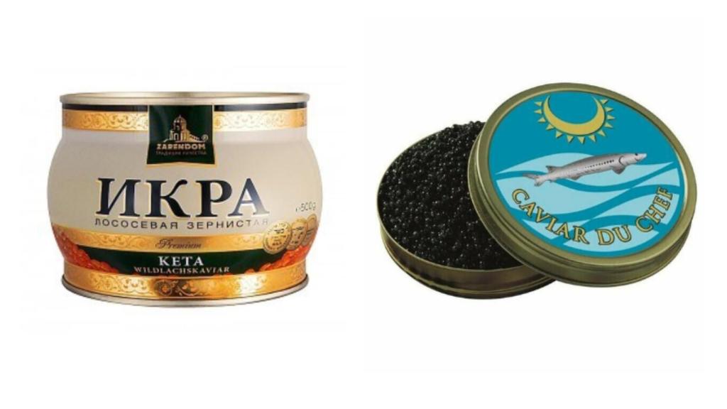 Keta Caviar Rojo Premium y Caviar Du Chef de Esturión Blanco.