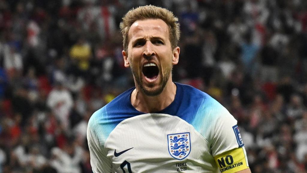 Kane celebra el gol del empate ante Francia.