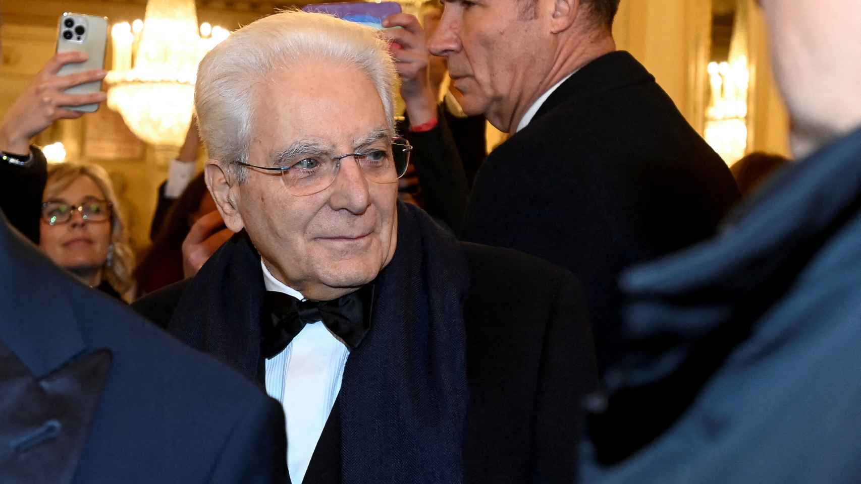 El presidente de Italia, Sergio Mattarella, el pasado 7 de diciembre en La Scala de Milán.