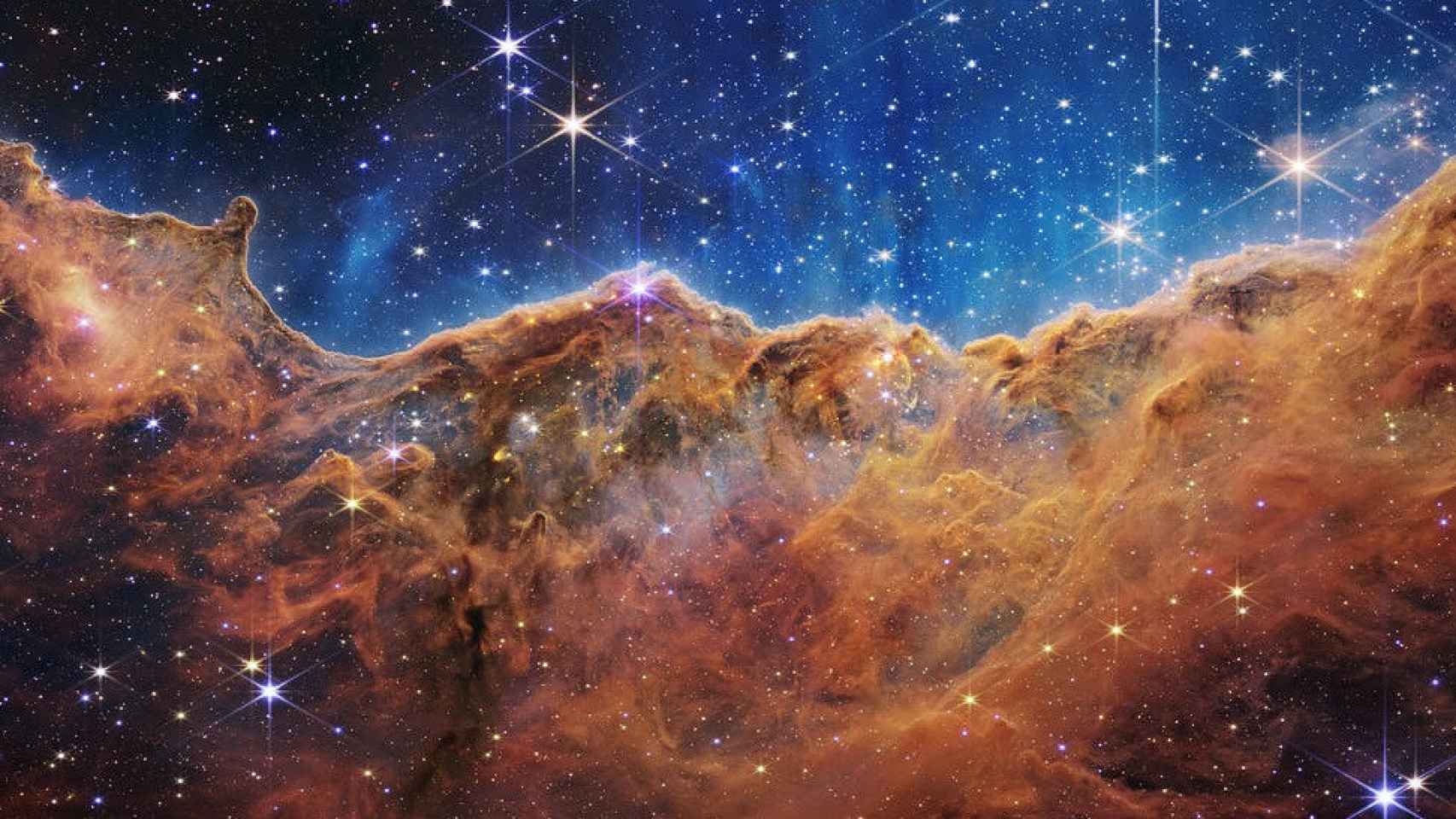 Estrellas en formación. Foto: NASA/ESA/CSA.