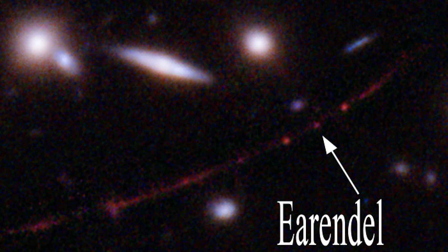 Localización de la estrella Eärendel. NASA/ESA