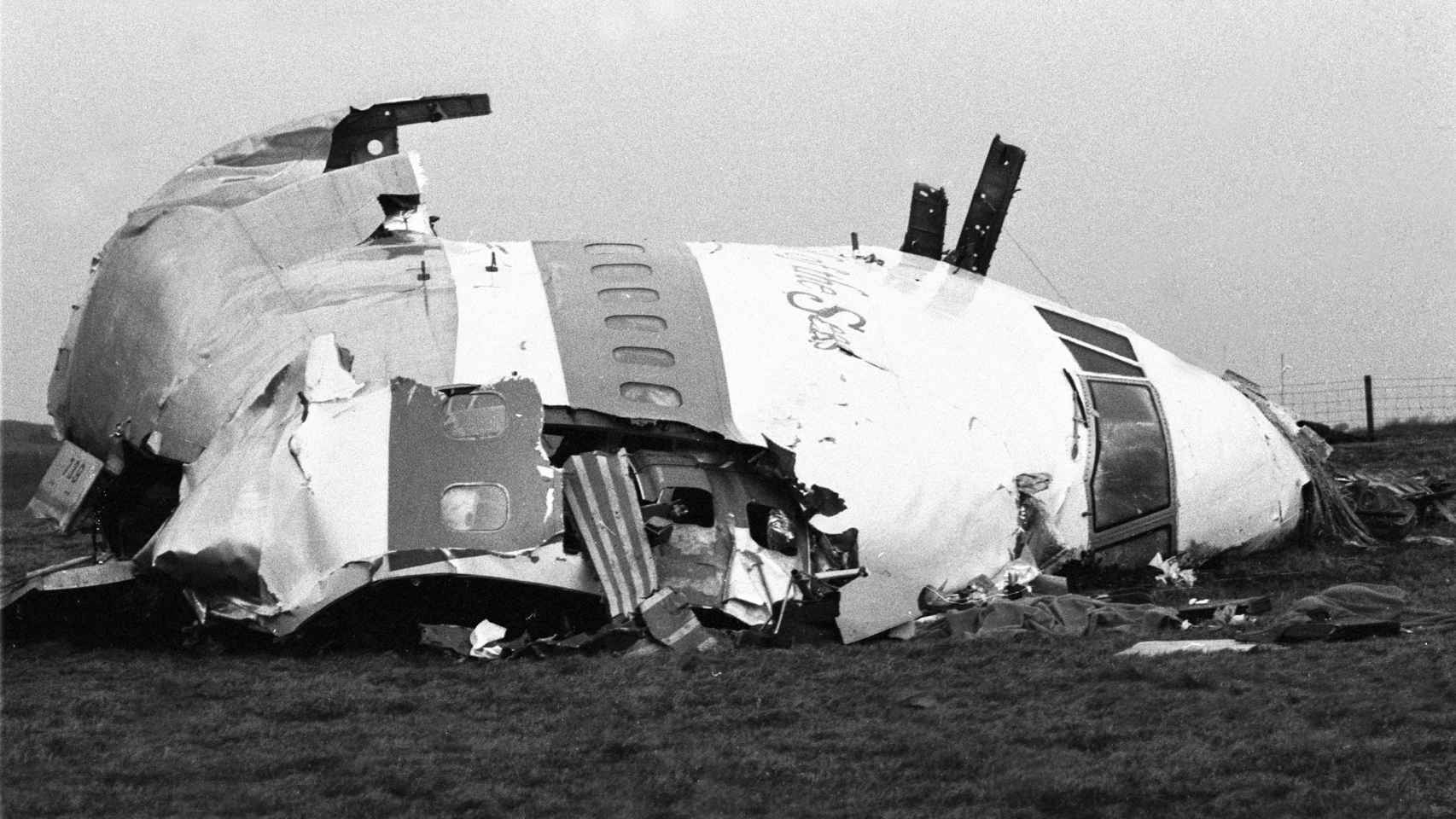 Restos del avión que se estrelló en Lockerbie