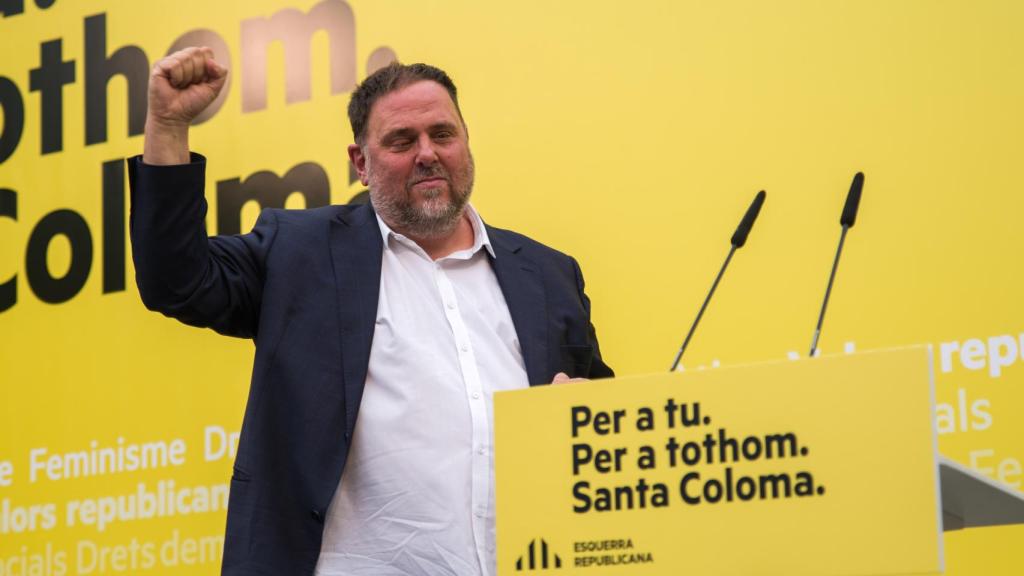 Oriol Junqueras interviene en un acto de ERC el pasado mes de octubre.