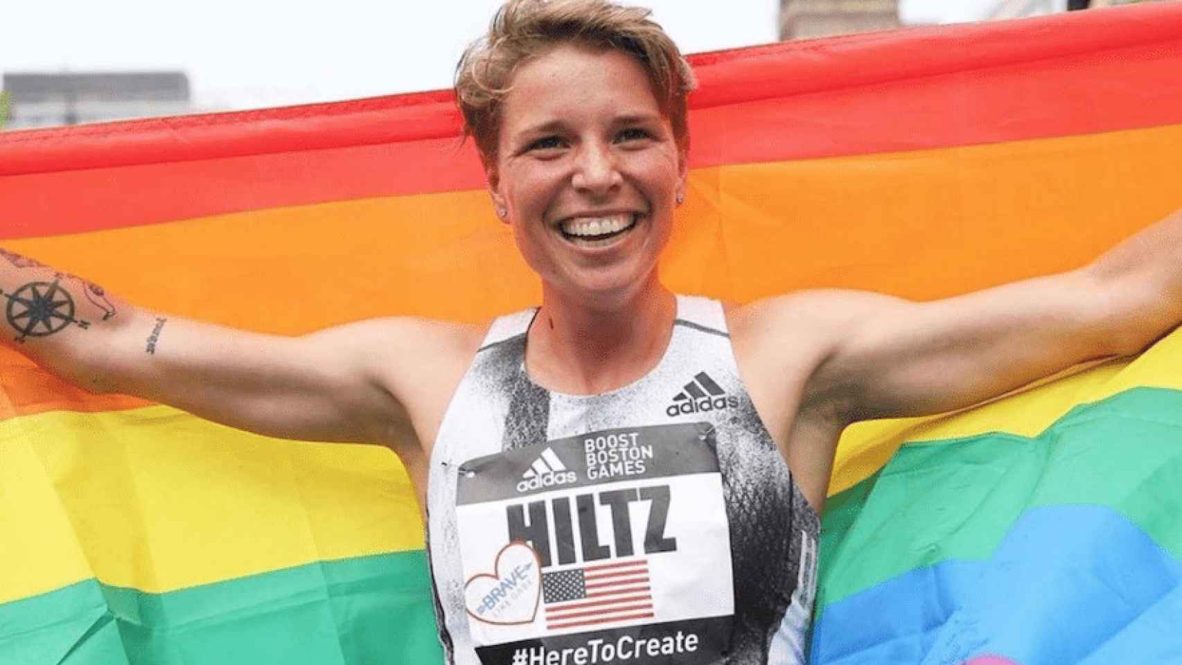 Nikki Hiltz, atleta estadounidense transgénero no binaria. Foto: Instagram (@nikkihiltz)