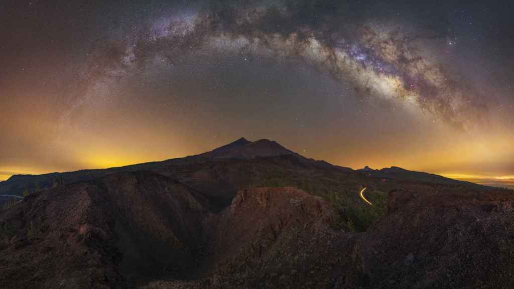 Observación de estrellas en el Parque Nacional del Teide.