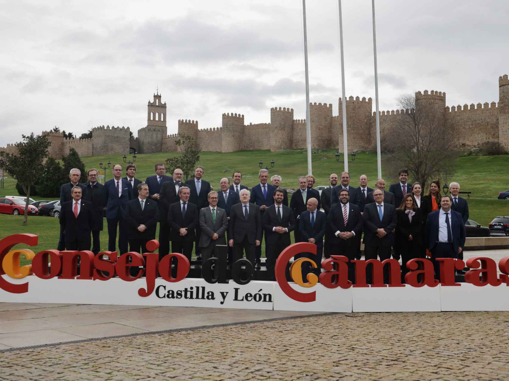 Acto de constitución del pleno de las Cámaras de Comercio de Castilla y León, este lunes.
