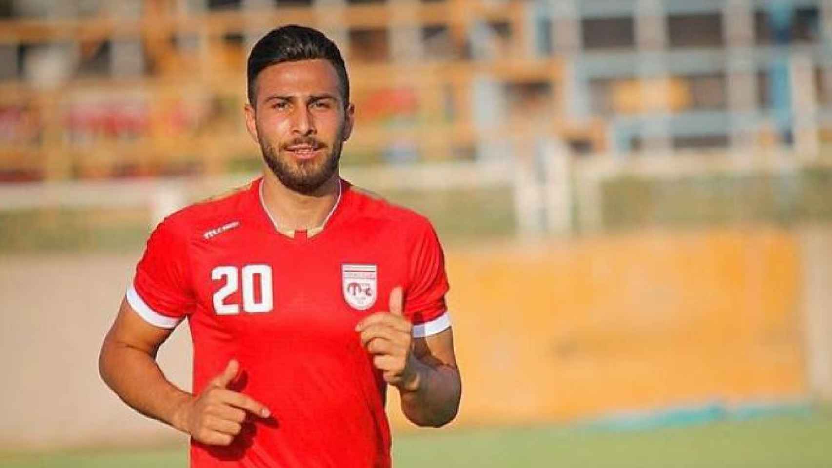 Amir Nasr-Azadani, durante su carrera como futbolista.