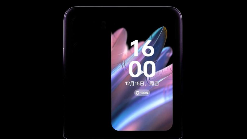 La pantalla secundaria del Oppo Find N2 Flip