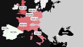 Precios mayoristas de electricidad a 12 de diciembre de 2022 en Europa.