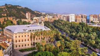 Vista del Museo de Málaga.