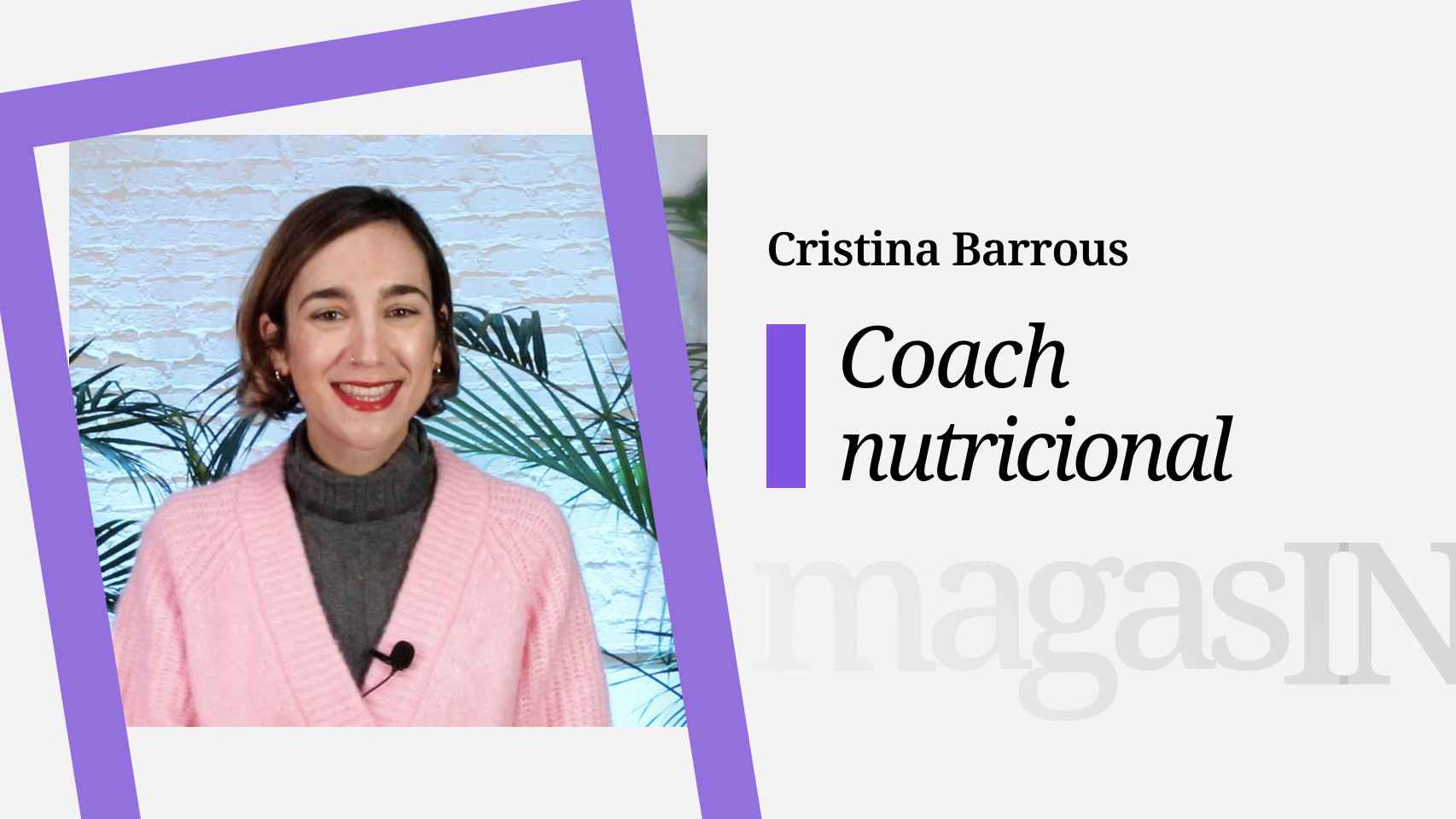 Cristina Barrous, experta en nutrición.
