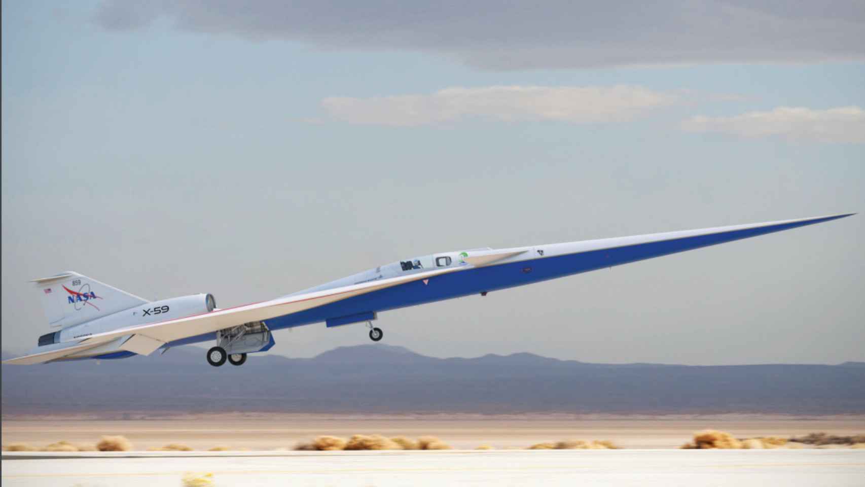 El avión X-59 de la NASA y Lockheed Martin