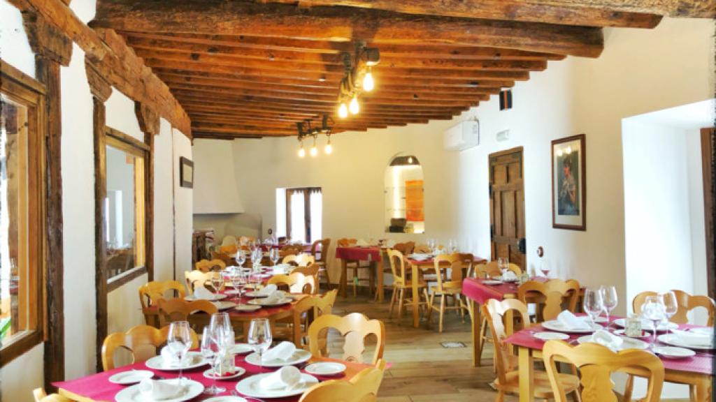 El salón del Restaurante Museo Tenería de Ocaña.