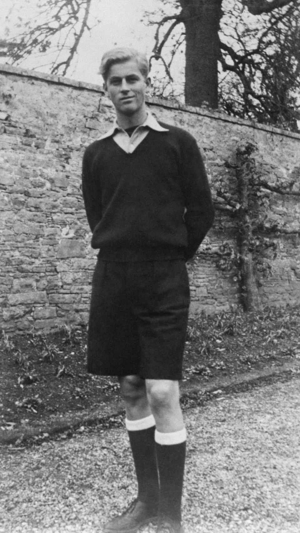 Felipe de Edimburgo en una imagen de 1939 en su colegio, Gordonstoun.