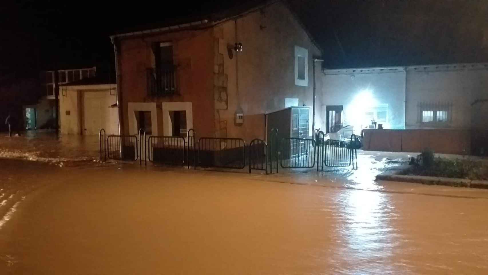 San Marcial inundado