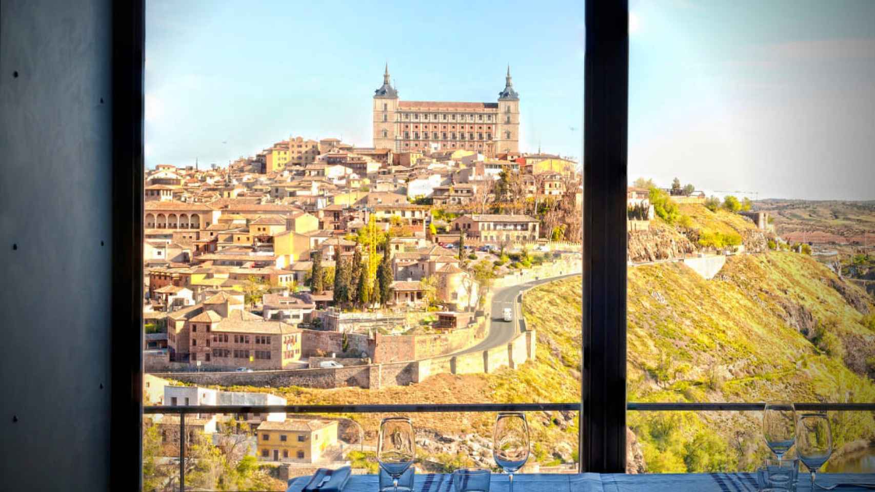 Las vistas que ofrece el restaurante La Ermitaña de Toledo.