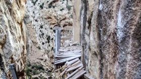 El Caminito del Rey cierra hasta el 15 de diciembre: sufre desprendimientos a causa del viento y la lluvia