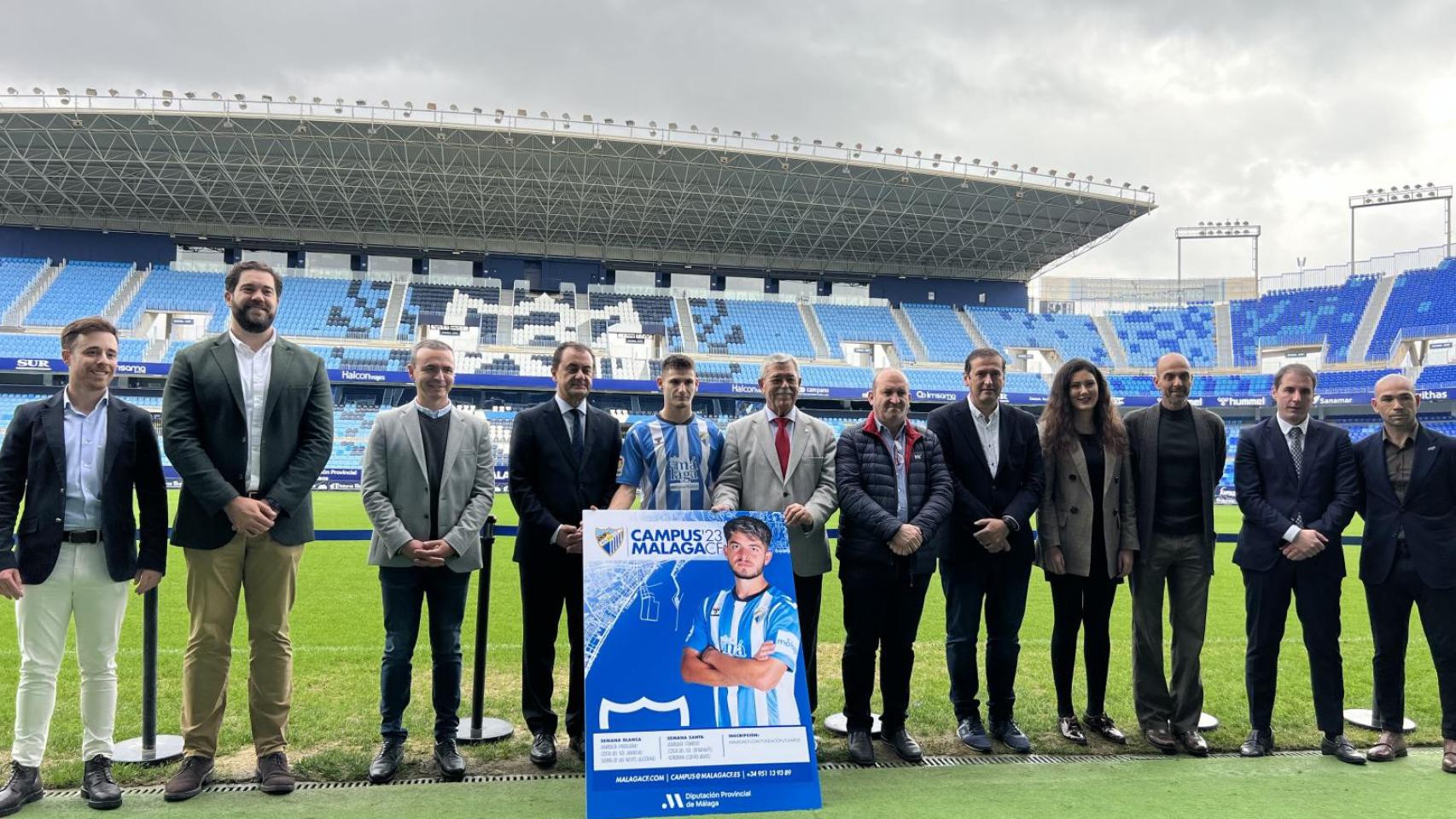 Acto de presentación del campus del Málaga CF.