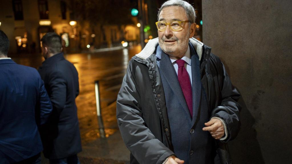 Narcís Serra, a su llegada a la cena.