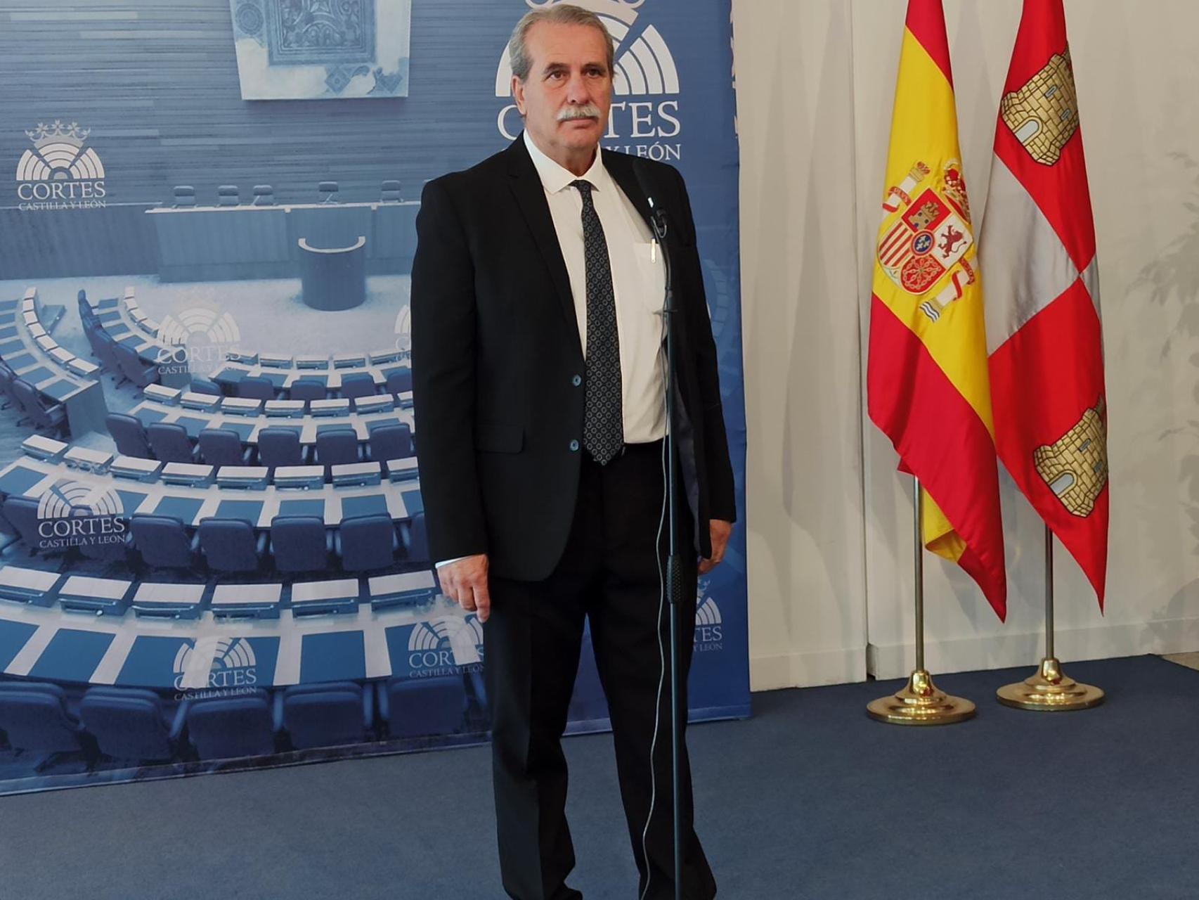 El presidente del Consejo Consultivo, Agustín Sánchez de Vega, este miércoles en las Cortes.