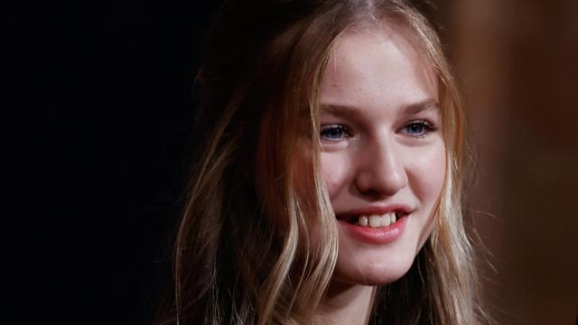 La princesa Leonor durante una audiencia de los Premios Princesa de Asturias.