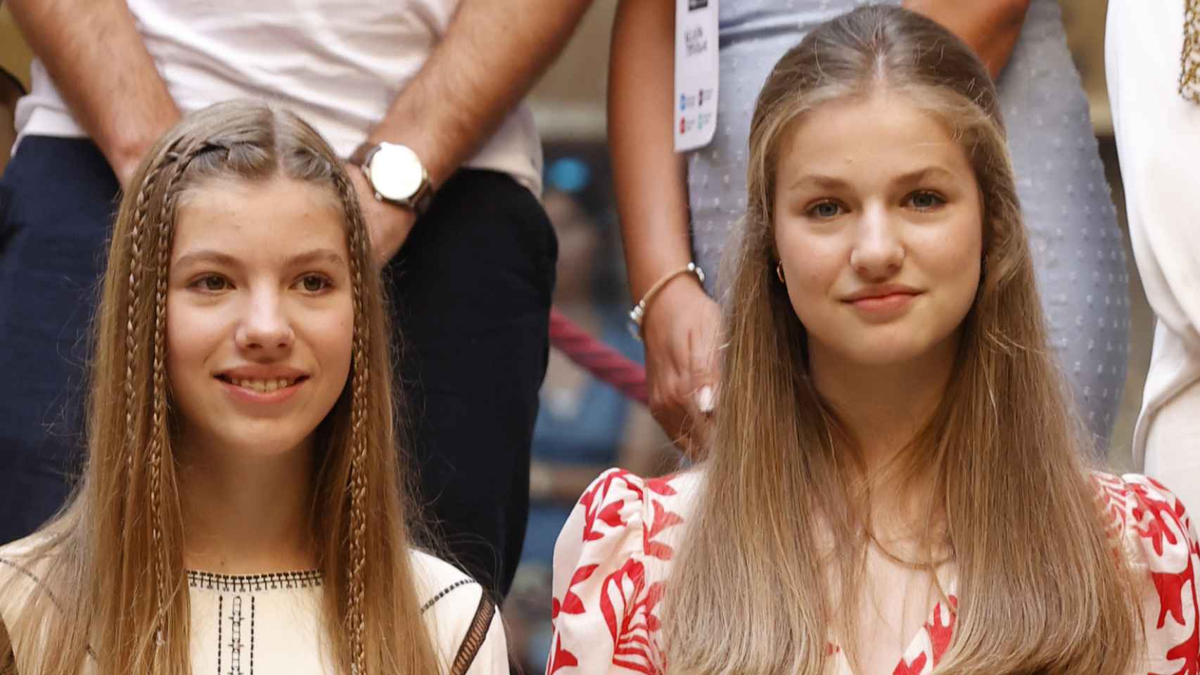 La infanta Sofía y la princesa Leonor en Figueres, el pasado julio.