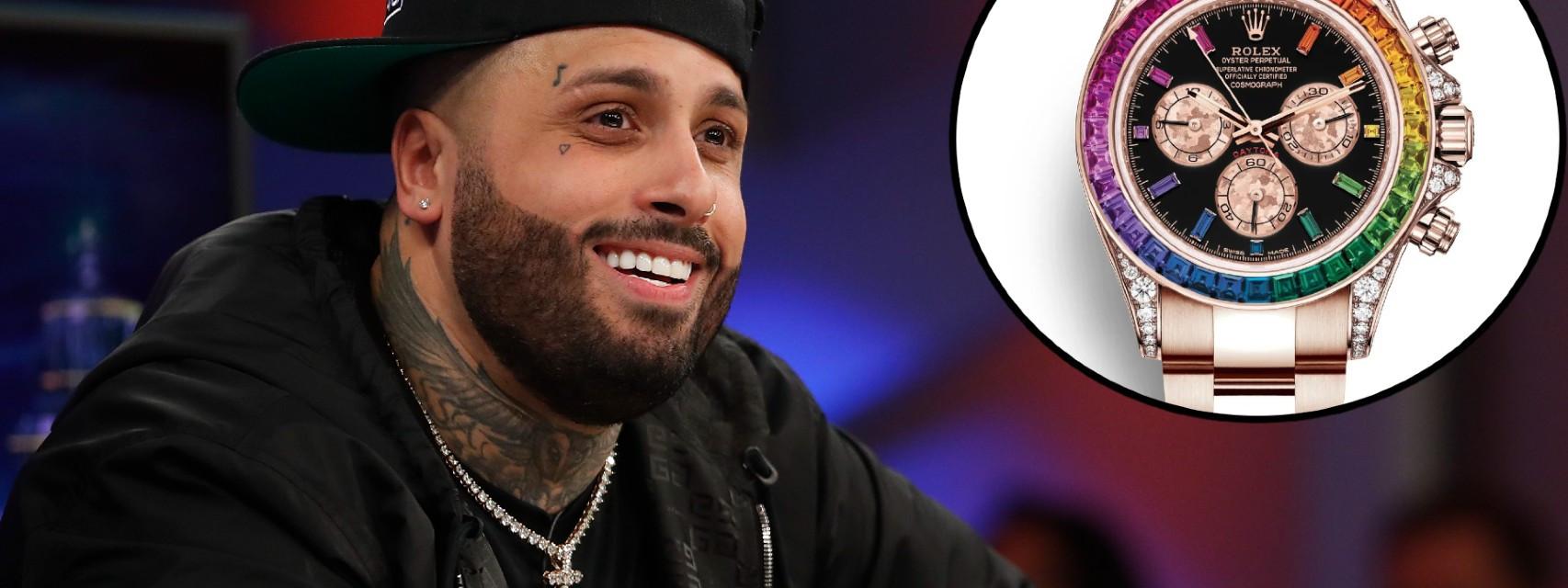 Nicky Jam acude a una entrevista con un Rolex de 1 5 millones de