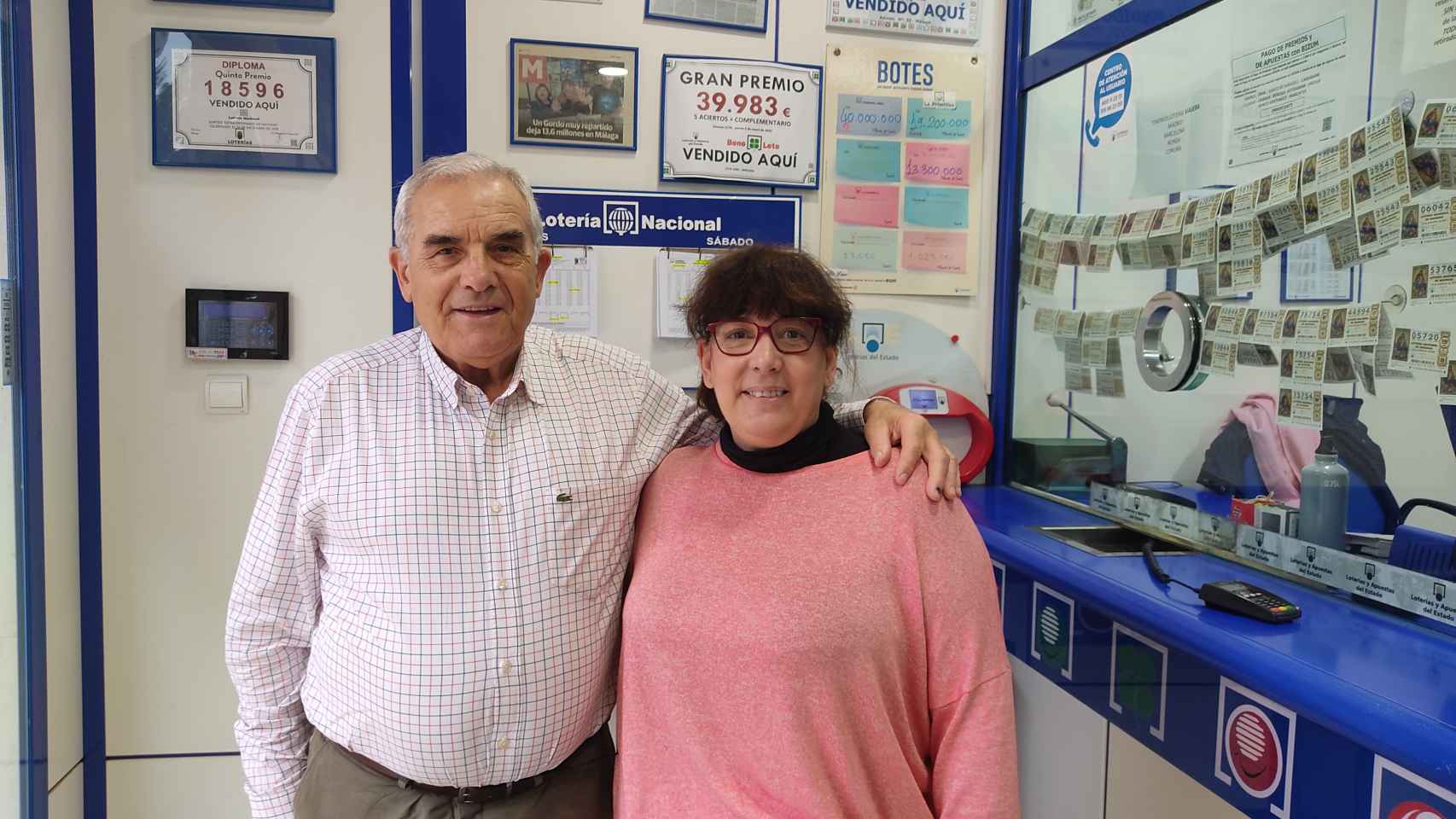 Juan Ruiz y María Jesús Hernández en la administración Tita Lina.