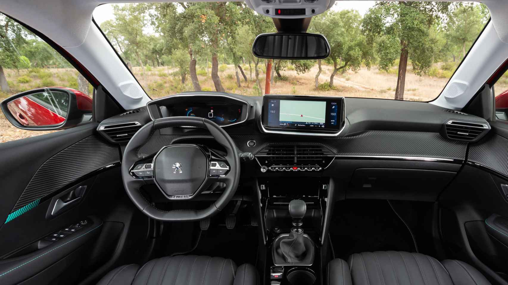 El i-Cockpit  en el Peugeot 208 de 2019.