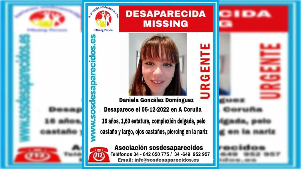 Menor desaparecida en A Coruña.