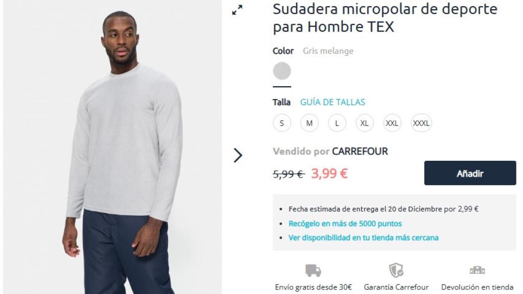 Sudadera micropolar.