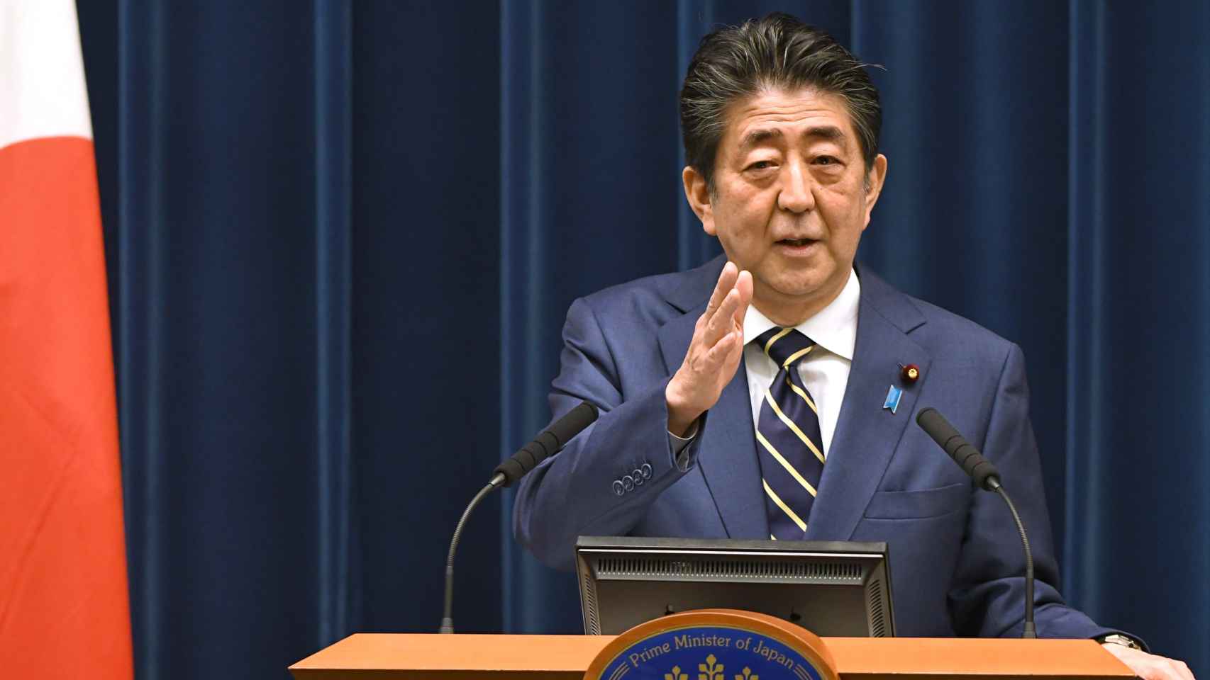 El exprimer ministro de Japón Shinzo Abe, en una imagen de marzo de 2020.