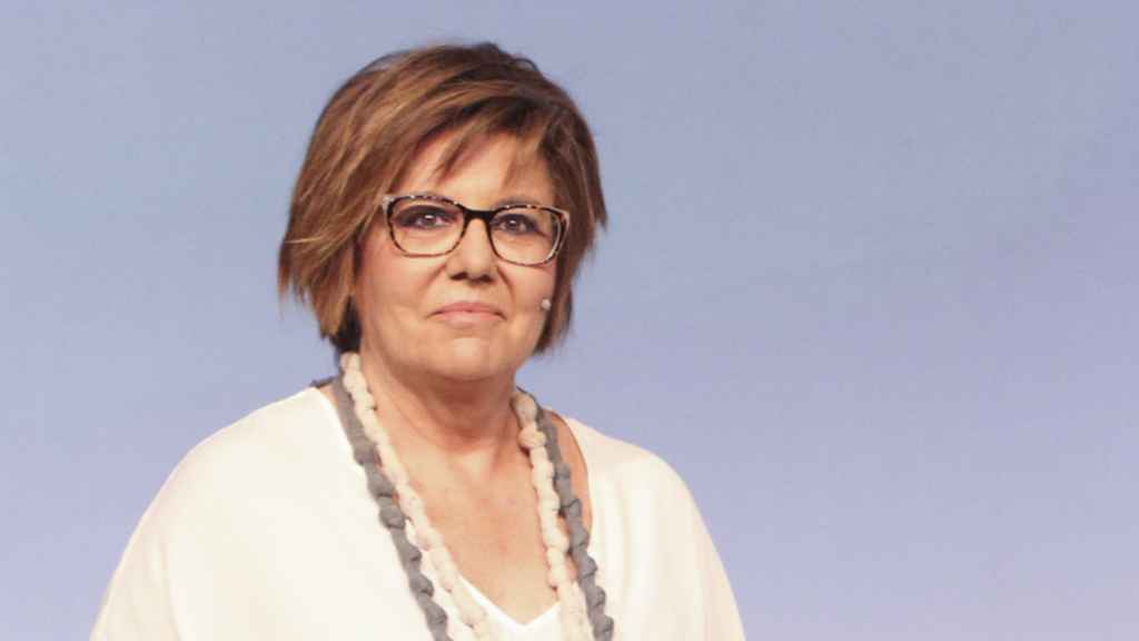 La presentadora de TVE, y actual Defensora de la Audiencia, durante la presentación de las Becas Podium, en junio de 2016.