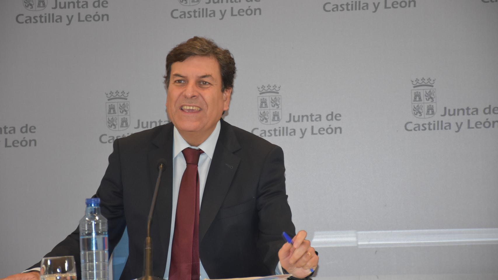 El portavoz de la Junta, Carlos Fernández Carriedo, hoy en el Consejo de Gobierno
