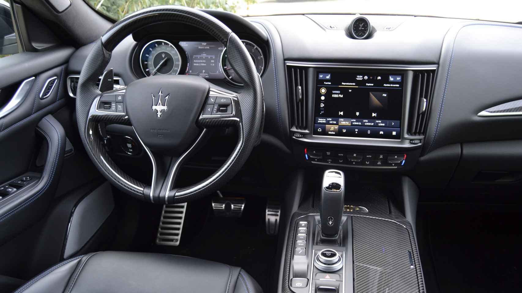 El Maserati Levante tiene una pantalla multimedia de 8,4 pulgadas.