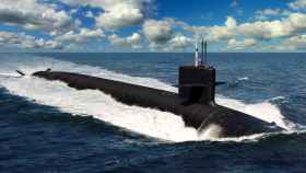 Ilustración de un submarino de la clase Columbia