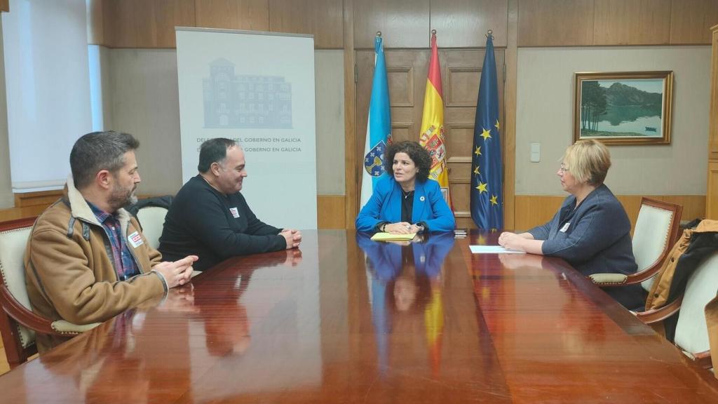 Reunión de María Rivas con representantes de CCOO.